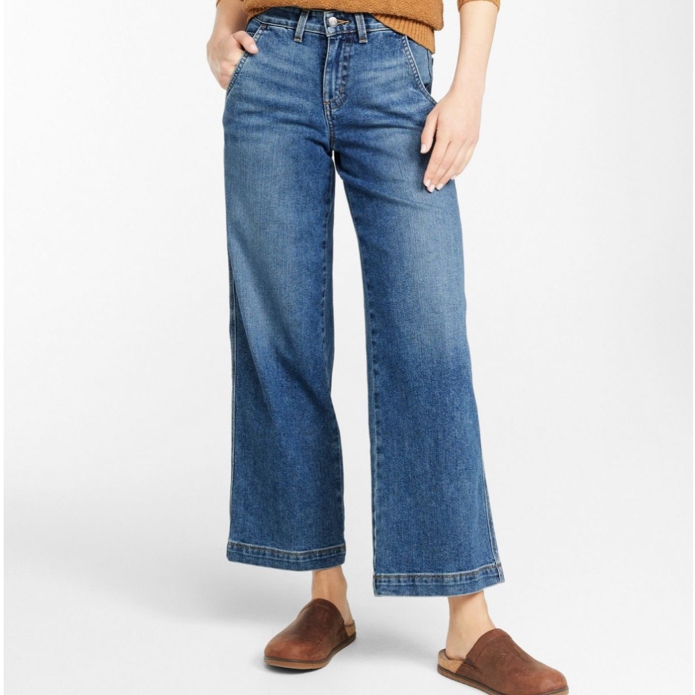 L.L.Bean 207 Vintage Wide-Leg Denim Jeans